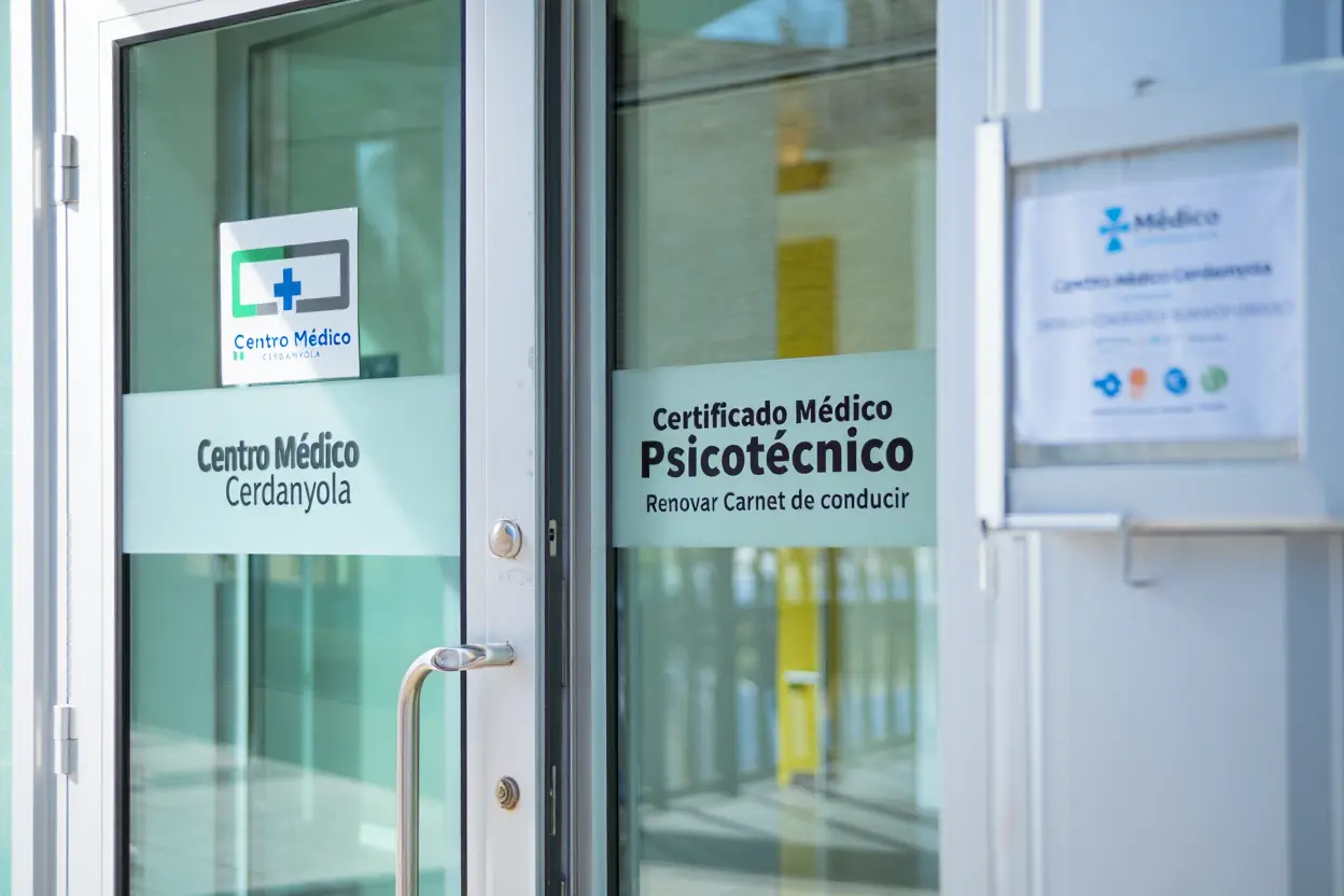 Centro Médico Cerdanyola certificado médico psicotécnico para renovar carnet de conducir