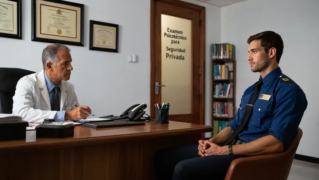 doctor realiza Examen Psicotécnico para Seguridad Privada en Cerdanyola