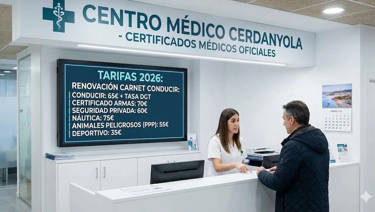 Precio de certificados médicos en Cerdanyola