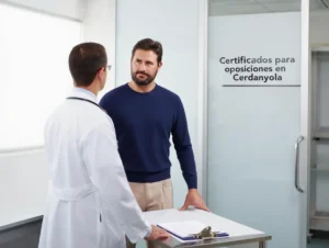 Certificado médico oficial firmado en el Centro Médico Cerdanyola
