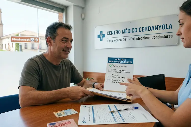 Documentación para renovar el carnet caducado en Cerdanyola Guía DGT