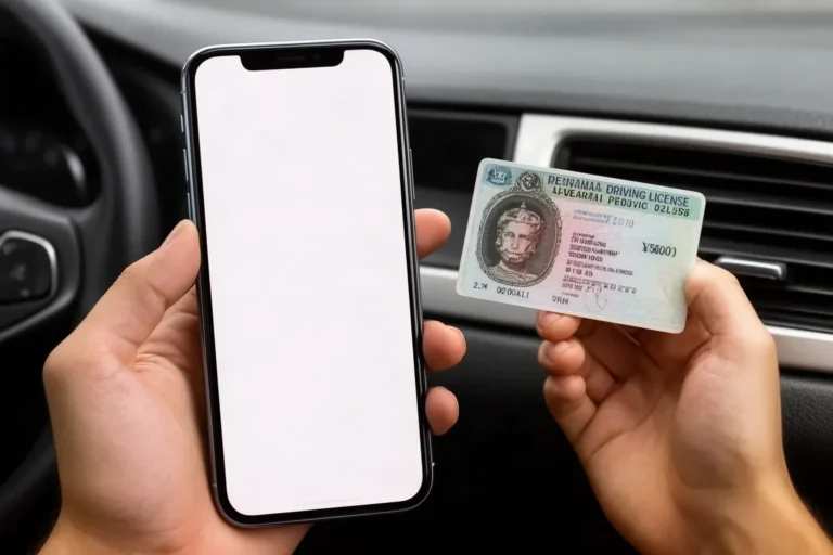 Comprobando en el móvil si el carnet de conducir está en vigor